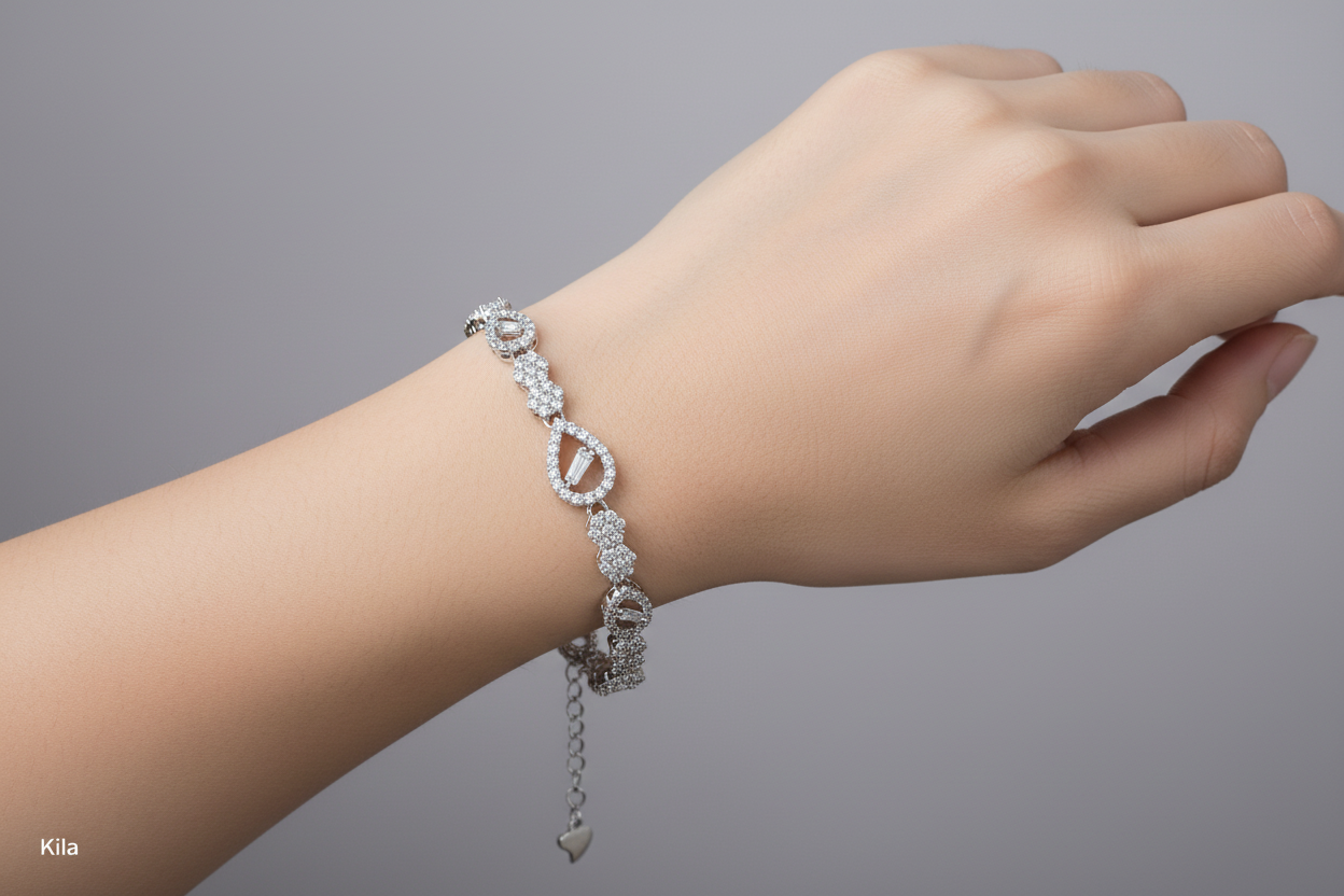 92.5 Silver Bracelet | Minimal Design | Elegant Jewellery