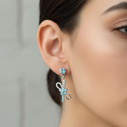 92.5 Silver Earrings | Stylish Minimal Design | Elegant Jewellery