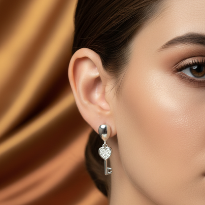 92.5 Silver Premium Earrings | Stylish Elegant Design | Luxury Jewellery