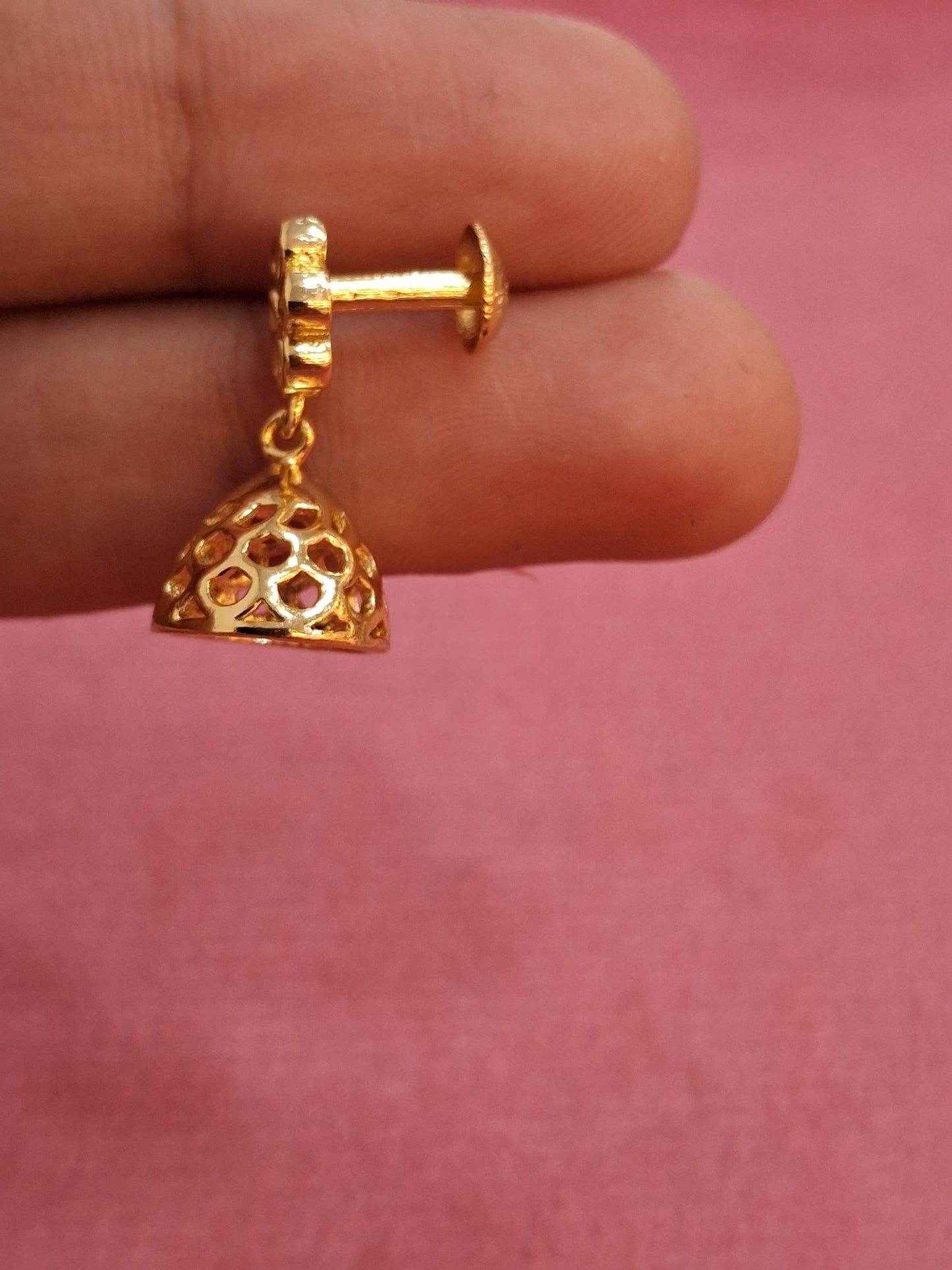 92.5 Silver Mini Plain Jhumki | Minimal Traditional Design | Jewellery