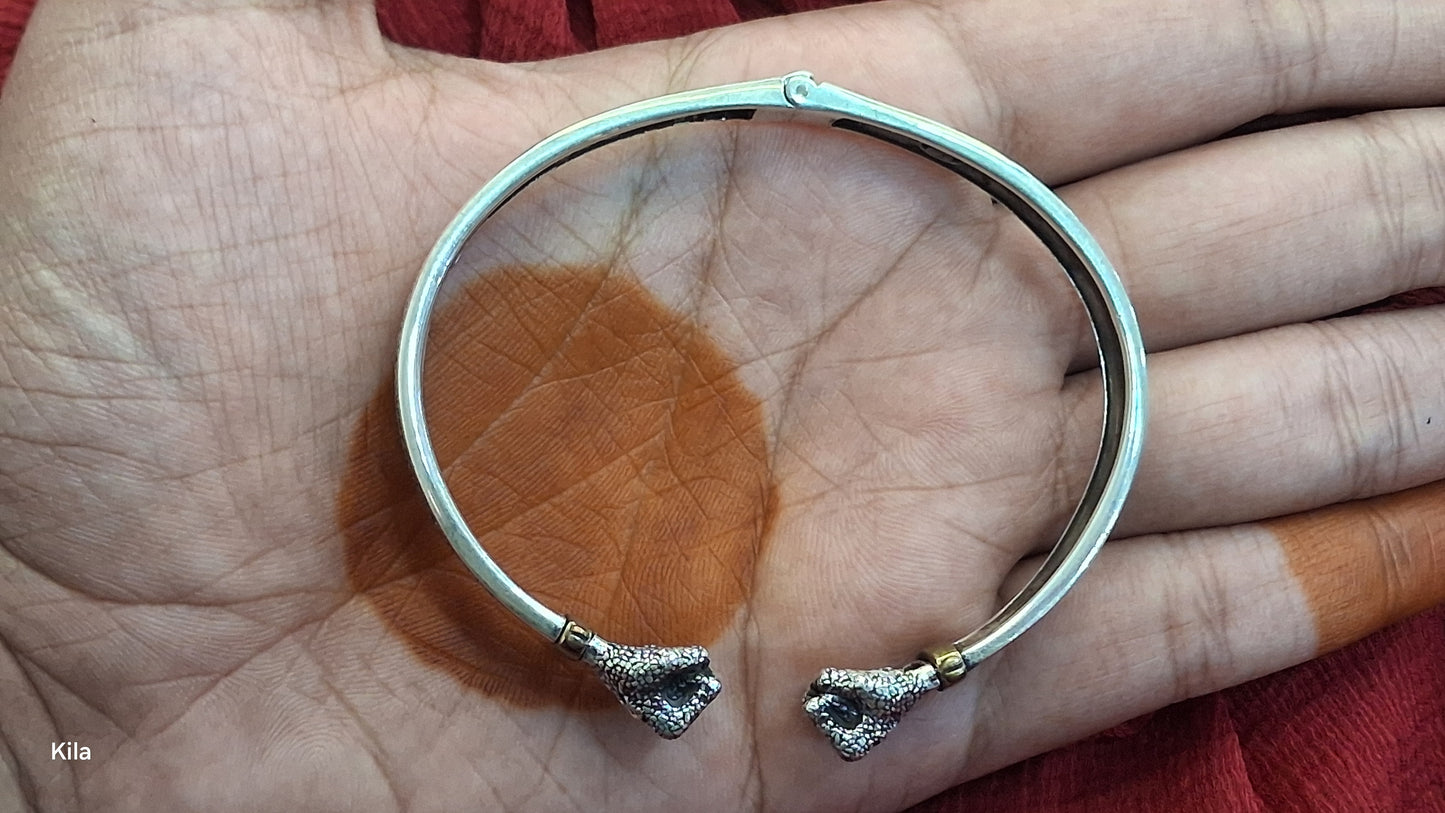 92.5 Silver Premium Men’s Kada | Stylish Bold Design | Elegant Jewellery