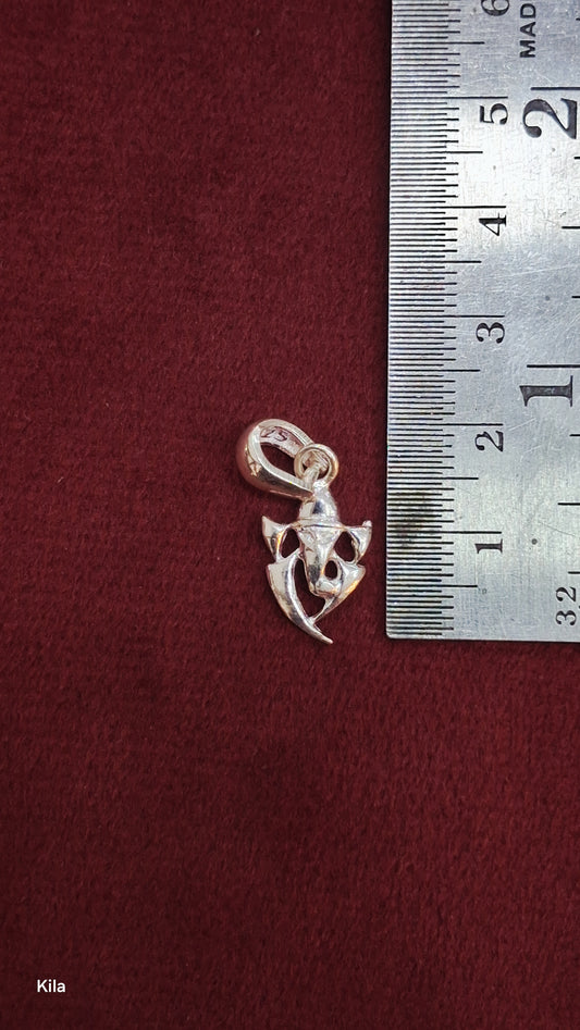 92.5 Silver Ganesha Pendant | Auspicious Success Design | Elegant Jewellery