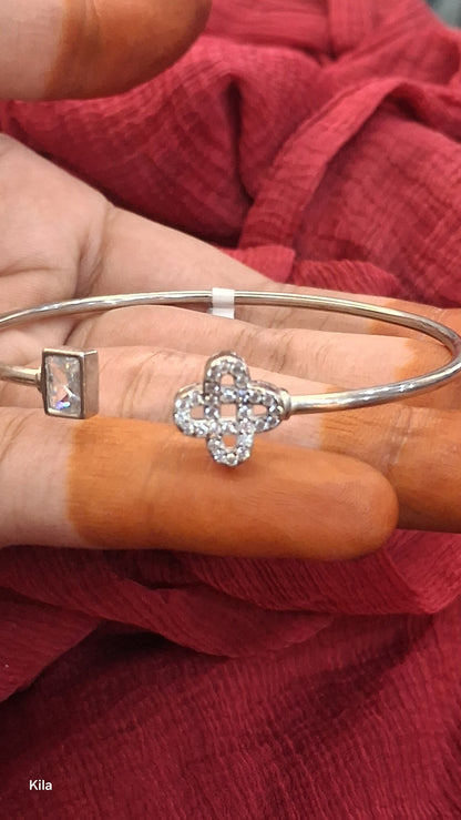 92.5 Silver Minimal Bracelet | Stylish Clean Design | Elegant Jewellery