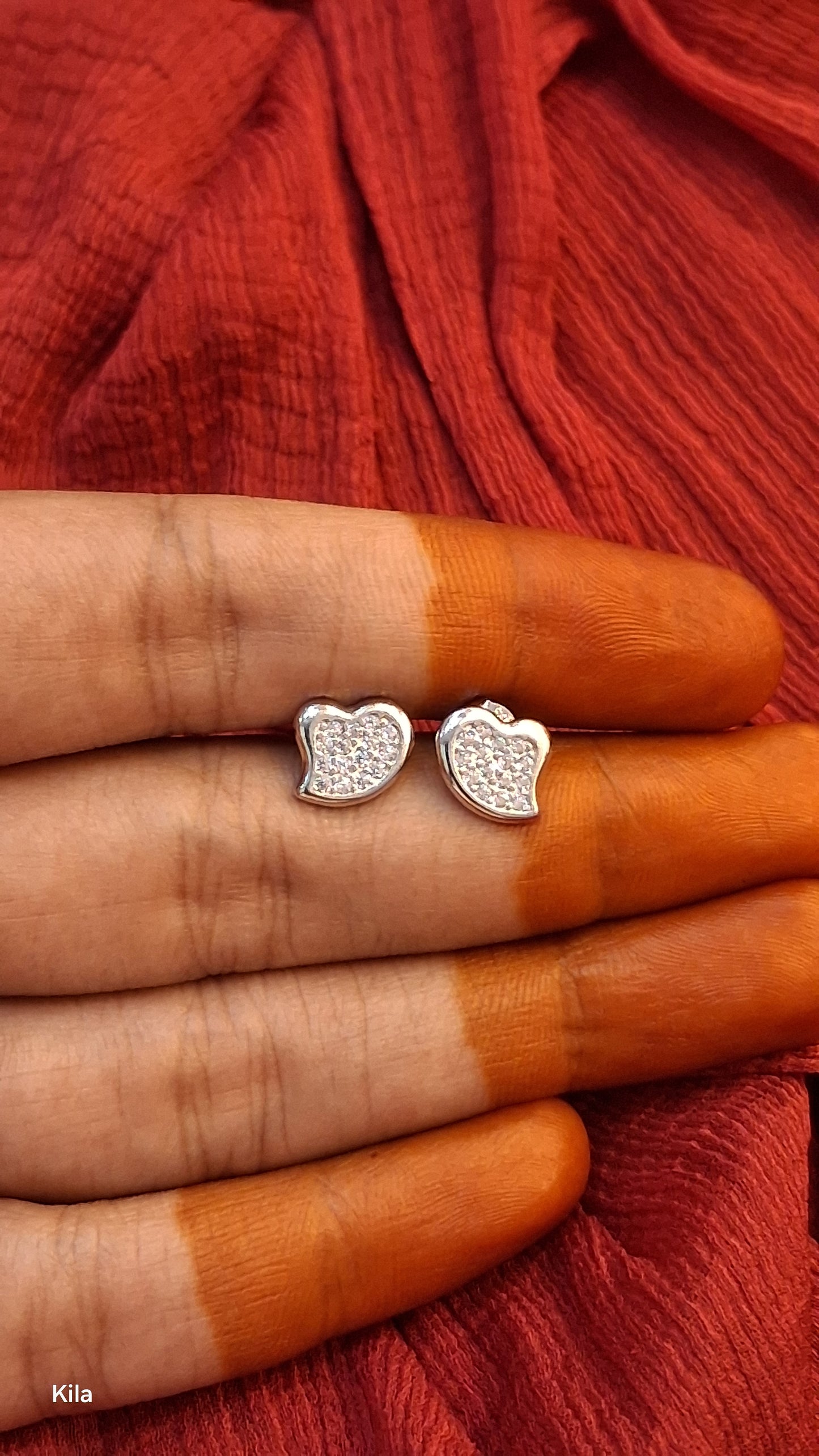 92.5 Silver Simple Studs | Stylish Clean Design | Elegant Jewellery