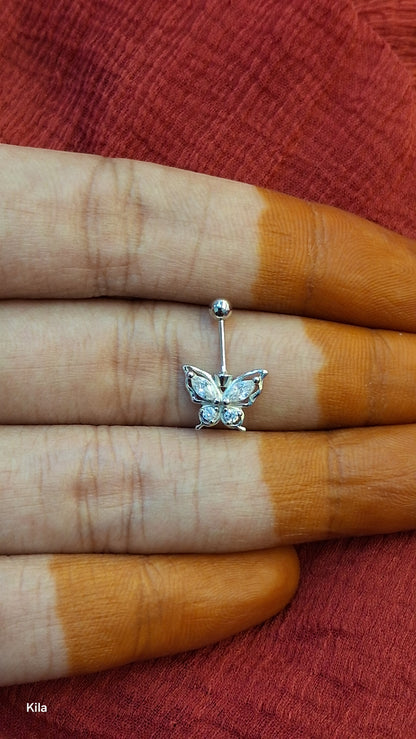 92.5 Silver Butterfly Bugadi Pair| Stylish Cute Design | Elegant Jewellery