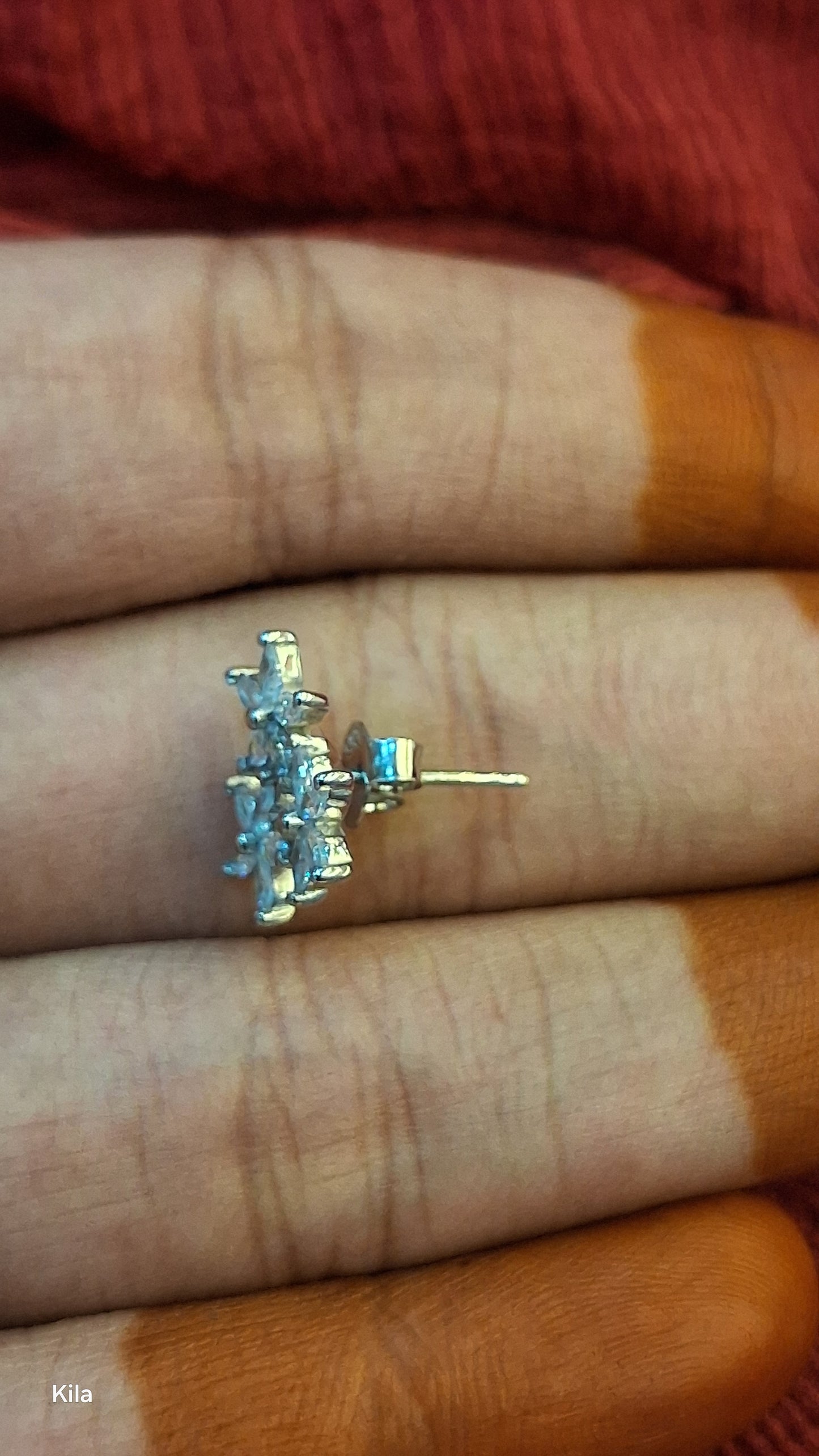 92.5 Silver Star Earrings | Stylish Trendy Design | Elegant Jewellery