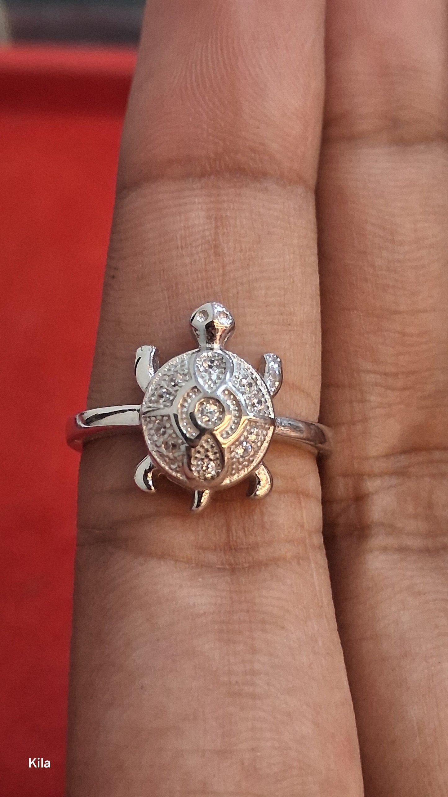 92.5 Silver Tortoise Ring | Stylish Protective Design | Elegant Jewellery