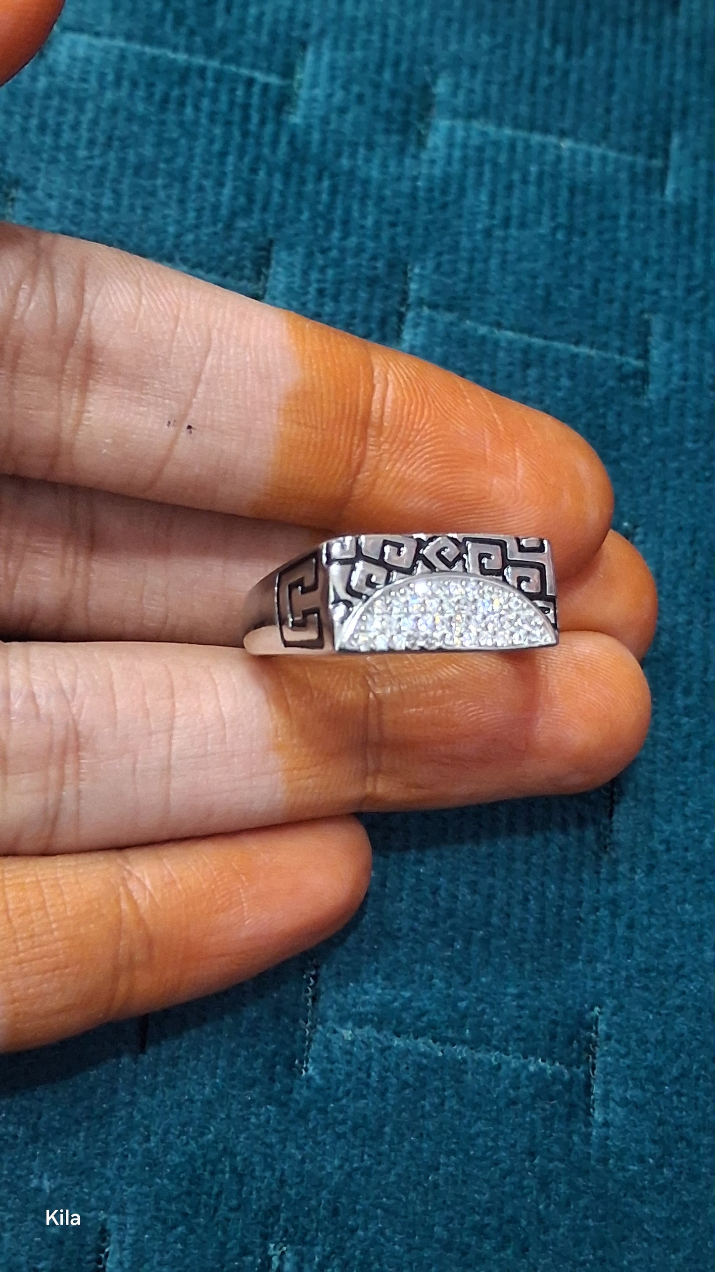 92.5 Silver Men’s Ring Size 23 | Stylish Premium Design | Elegant Jewellery