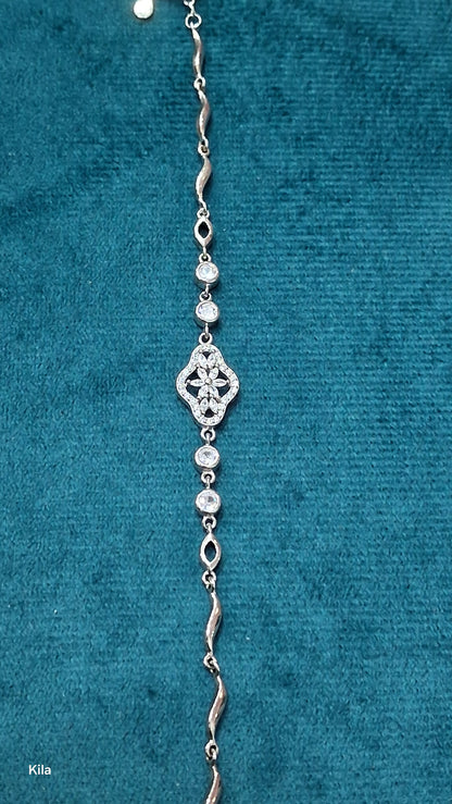 92.5 Silver Bracelet | Stylish Minimal Design | Elegant Jewellery