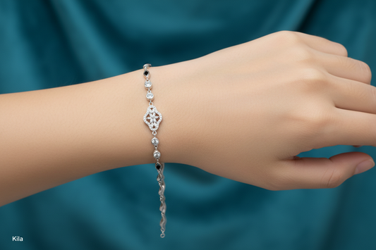 92.5 Silver Bracelet | Stylish Minimal Design | Elegant Jewellery
