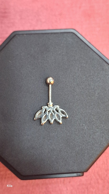 92.5 Silver Five Leaf Bugadi | Stylish Nature Design | Elegant Jewellery
