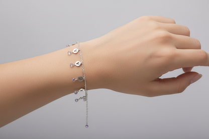 92.5 Silver Charm Bracelet | Stylish Classic Design | Elegant Jewellery