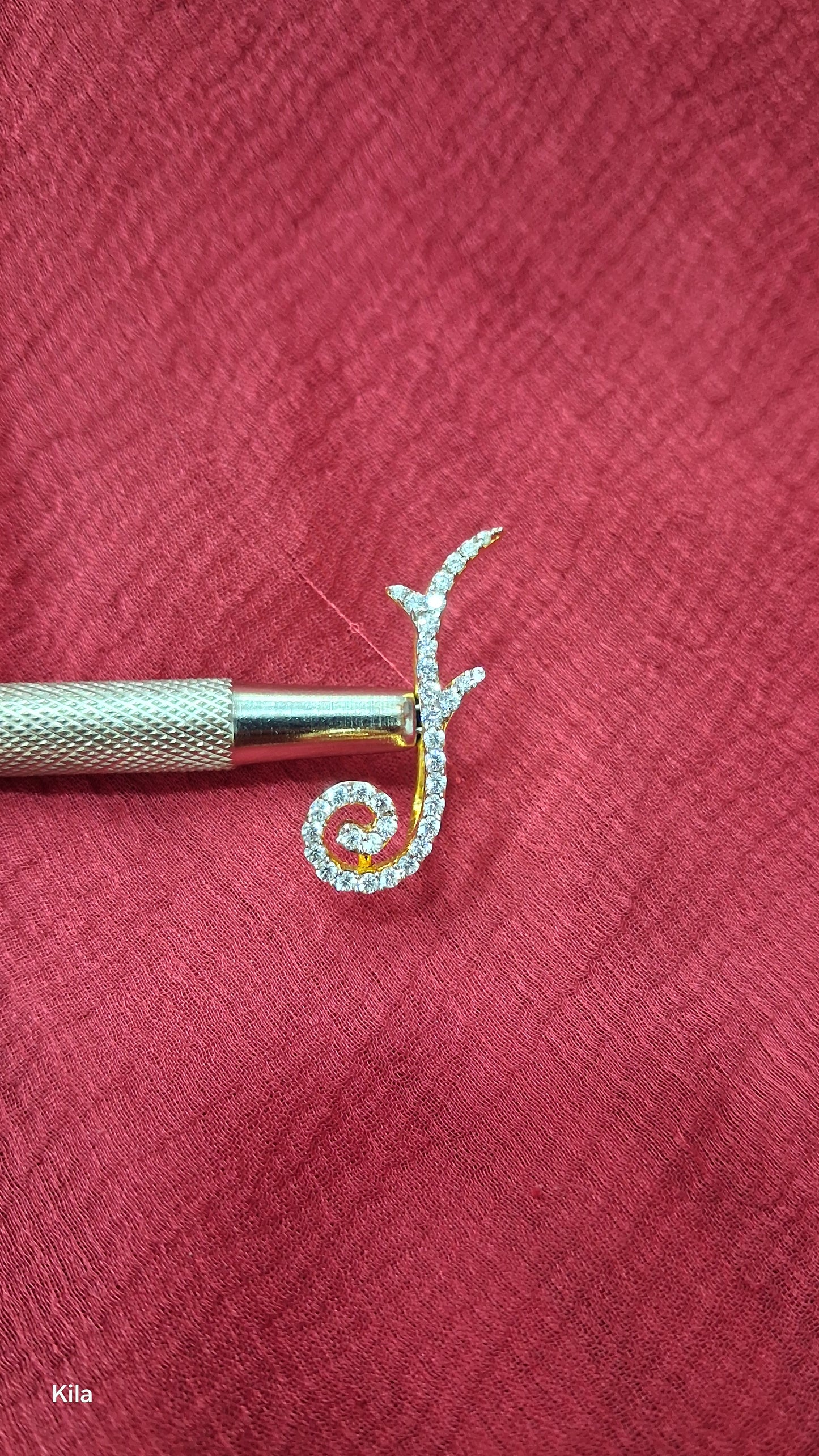 silver with gold plated earcuffs