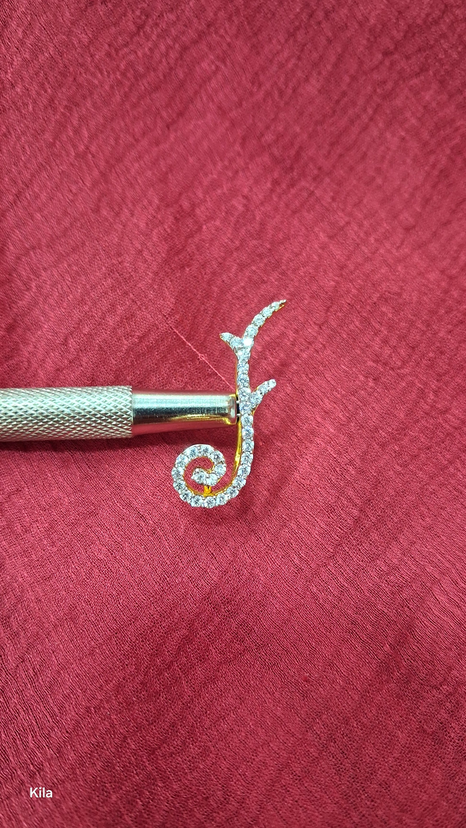 silver with gold plated earcuffs