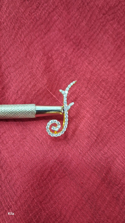 silver with gold plated earcuffs