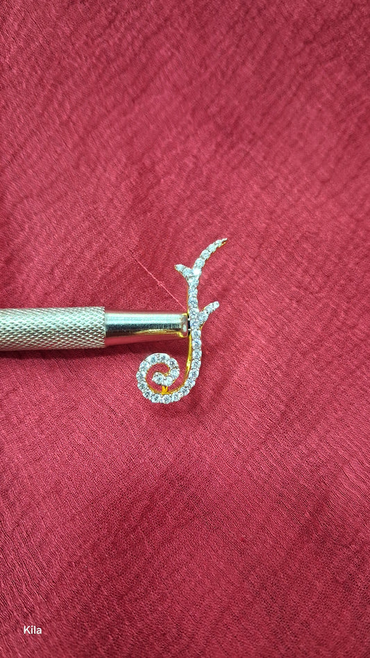 silver with gold plated earcuffs
