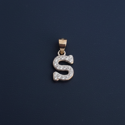92.5 Silver Alphabet S Pendant | Stylish Initial Design | Elegant Jewellery