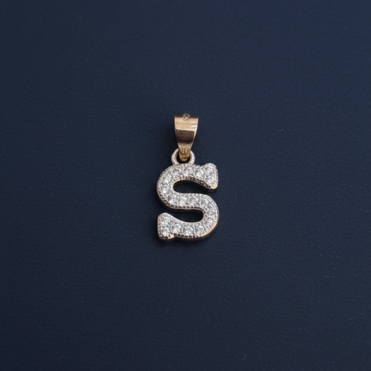 92.5 Silver Alphabet S Pendant | Stylish Initial Design | Elegant Jewellery