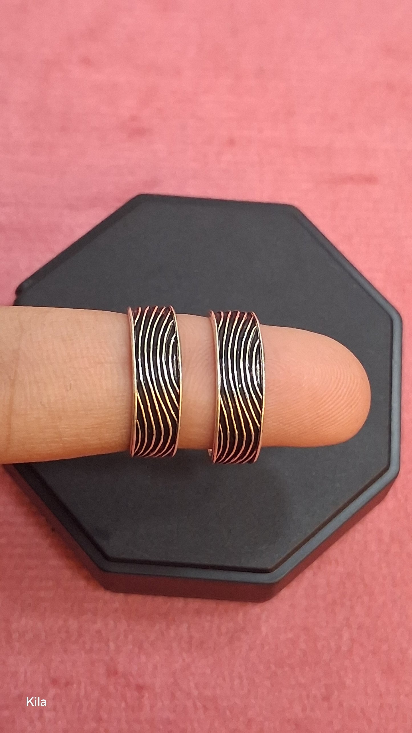 92.5 Silver Oxidised Toe Rings | Vintage Traditional Design | Jewellery