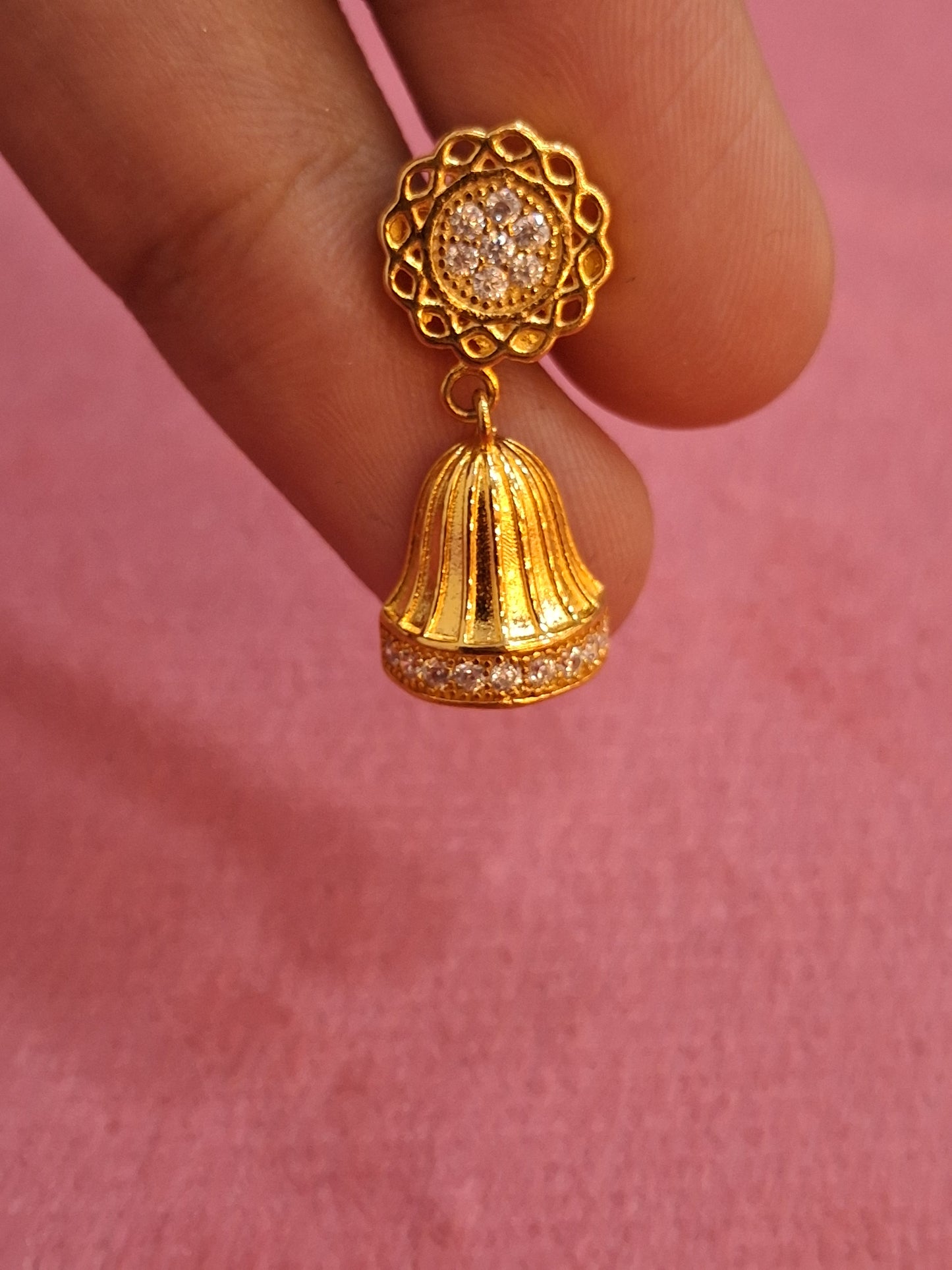 92.5 Silver Round Jhumki Earrings | Traditional Elegant Design | Jewellery