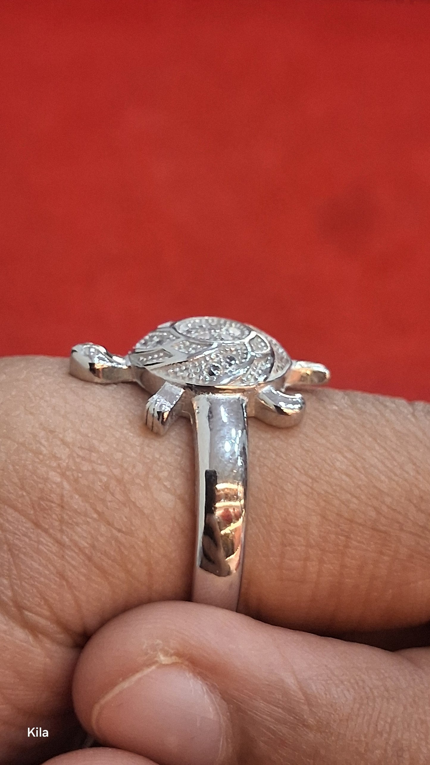 92.5 Silver Lucky Tortoise Ring | Wealth & Stability Design | Stylish Jewellery