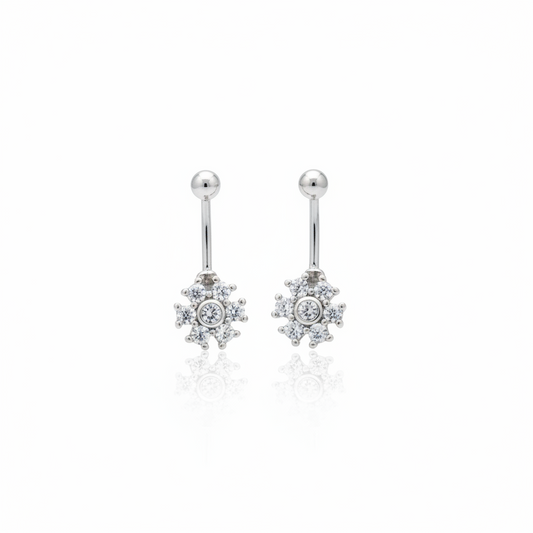 92.5 Silver Flower Bugadi | Stylish Elegant Floral Design | Traditional Jewellery