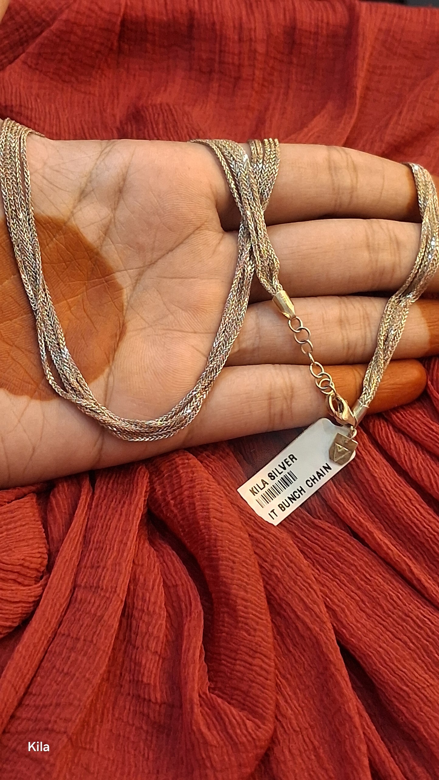 925 Silver Gold Plated Chain 18 Inches | Stylish Classic Design | Elegant Jewellery