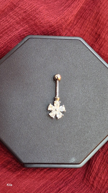 92.5 Silver Flower Bugadi | Stylish Premium Floral Design | Elegant Jewellery
