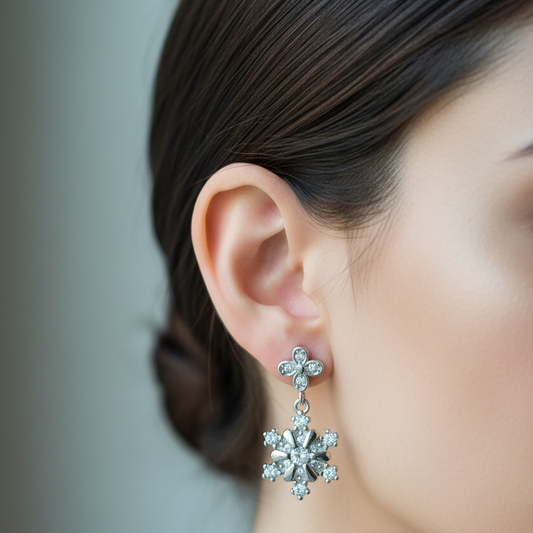 92.5 Silver Earrings | Stylish Classic Design | Elegant Jewellery