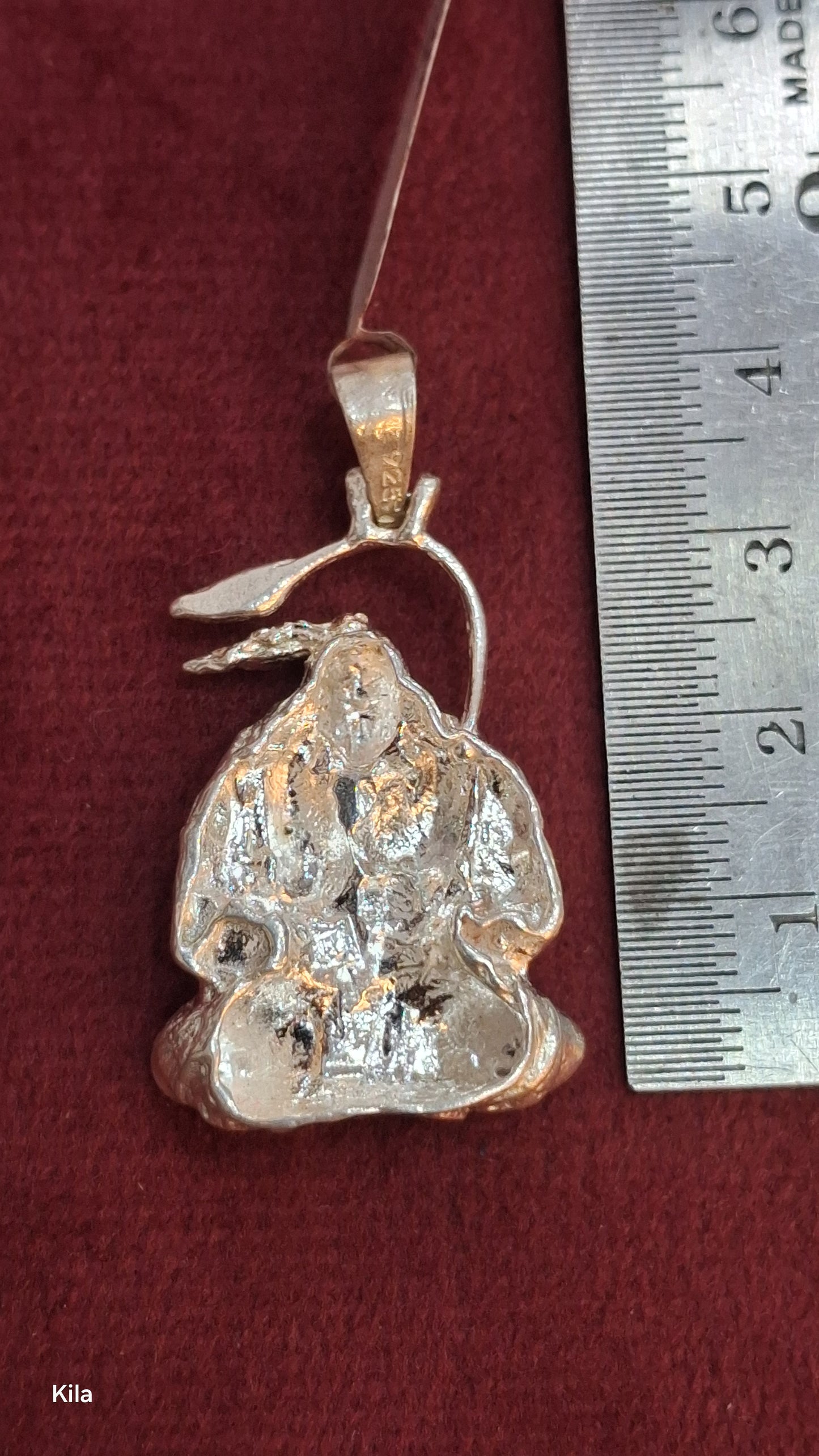 92.5 Silver Hanuman Devotional Pendant | Bold Spiritual Design | Jewellery