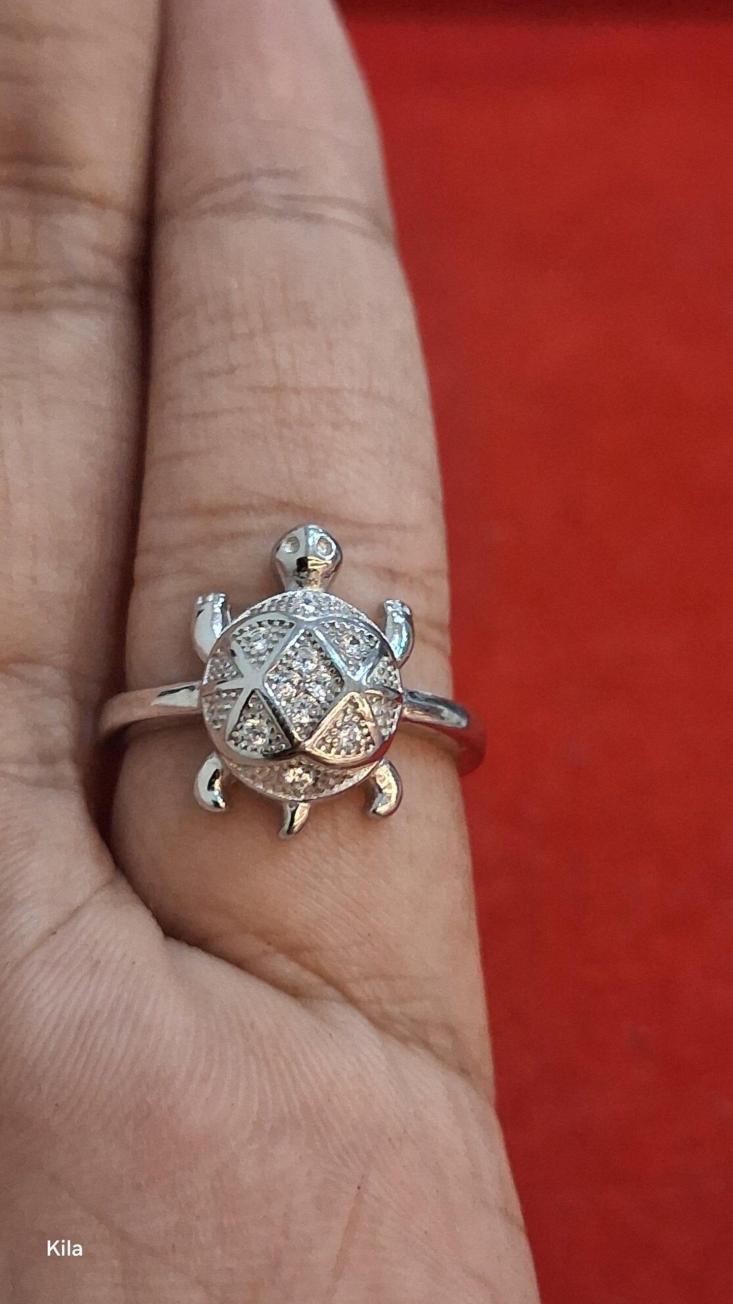92.5 Silver Elegant Tortoise Ring | Stylish Smooth Finish | Jewellery