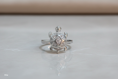 92.5 Silver Elegant Tortoise Ring | Stylish Smooth Finish | Jewellery