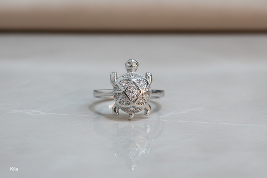 92.5 Silver Elegant Tortoise Ring | Stylish Smooth Finish | Jewellery