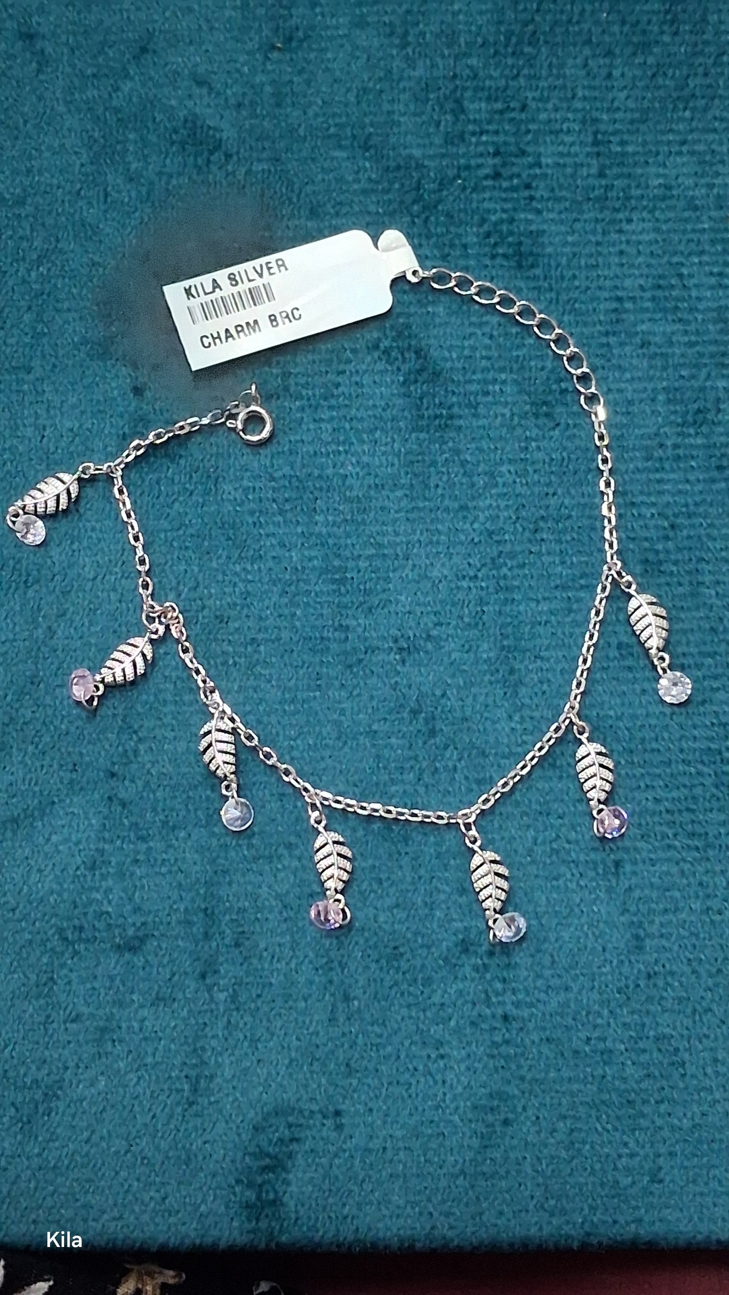 92.5 Silver Charm Bracelet | Stylish Trendy Design | Elegant Jewellery