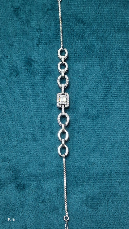 92.5 Silver Bracelet | Stylish Minimal Design | Elegant Jewellery