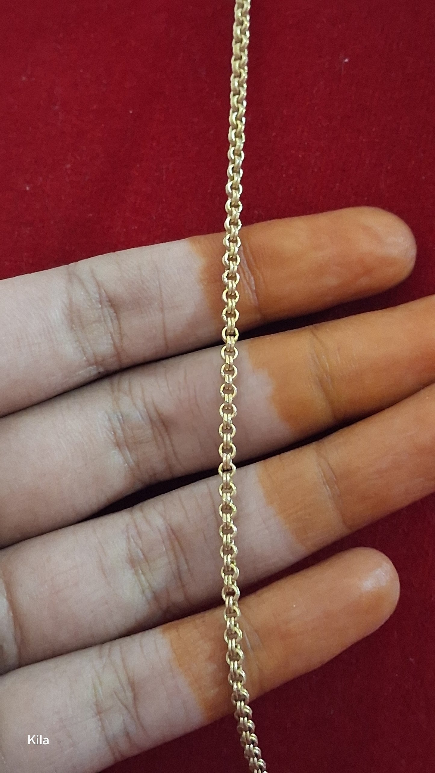 92.5 Silver Gold Plated Chain 20 Inches | Stylish Premium Finish | Elegant Fashion Jewellery