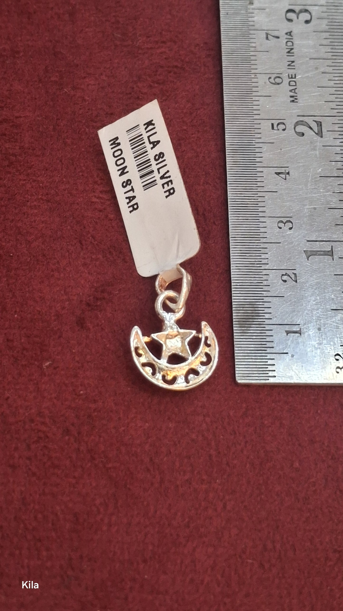 92.5 Silver Moon Pendant | Stylish Celestial Design | Elegant Jewellery