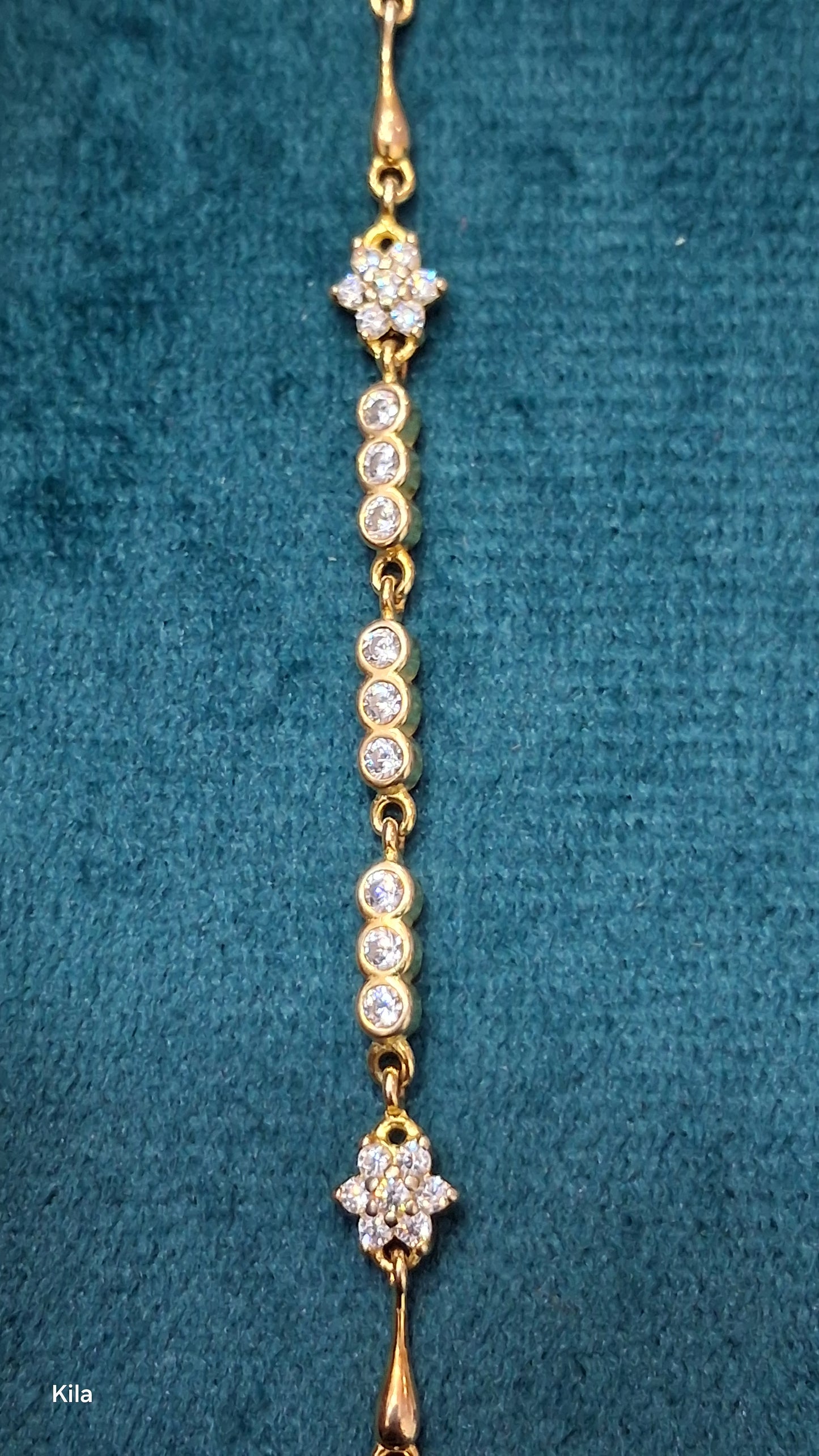 92.5 Silver Gold Plated Bracelet | Stylish Modern Finish | Elegant Jewellery