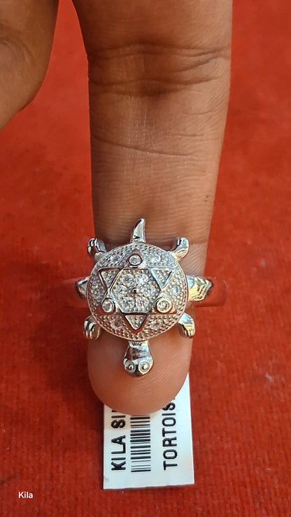 92.5 Silver Minimal Tortoise Ring | Simple Stylish Design | Everyday Jewellery