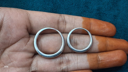 92.5 Silver Couple Rings (Men Size 24 | Women Size 14) | Stylish Premium Matching Design | Jewellery