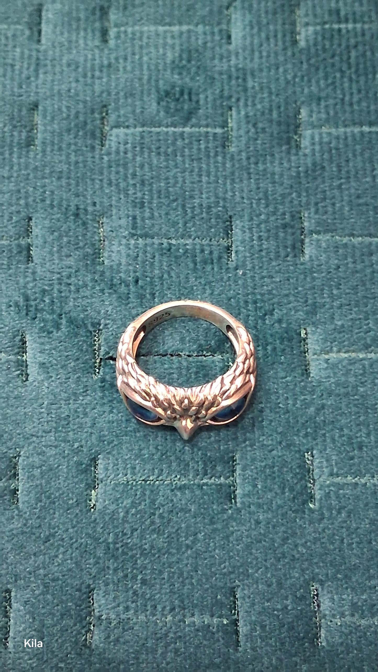 92.5 Silver Owl Men’s Ring Size 15 | Stylish Animal Motif Design | Elegant Jewellery