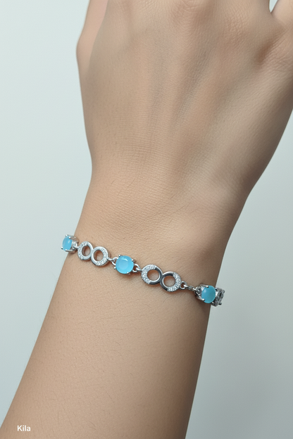92.5 Silver Infinity Bracelet | Stylish Eternal Design | Elegant Jewellery