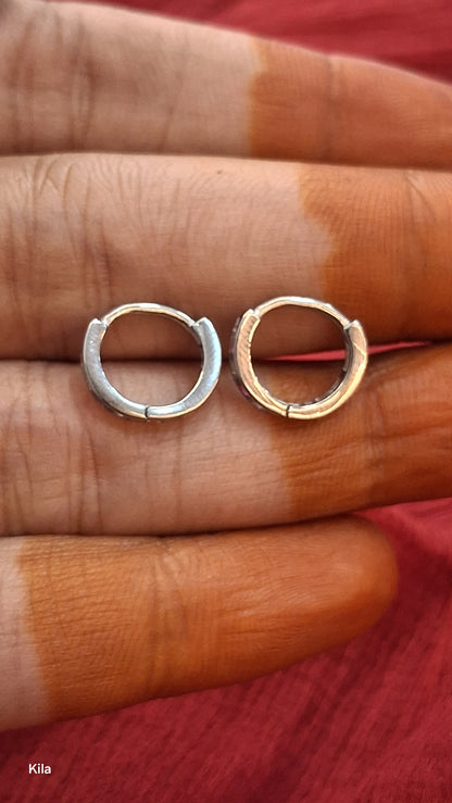 92.5 Silver Bali Earrings | Stylish Modern Design | Elegant Jewellery