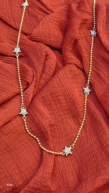 925 Silver Premium Gold Plated Chain 18 Inches | Stylish Elegant Design | Jewellery