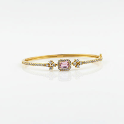 92.5 Pastel Pink Kada | Stylish Elegant Design | Fashion Jewellery