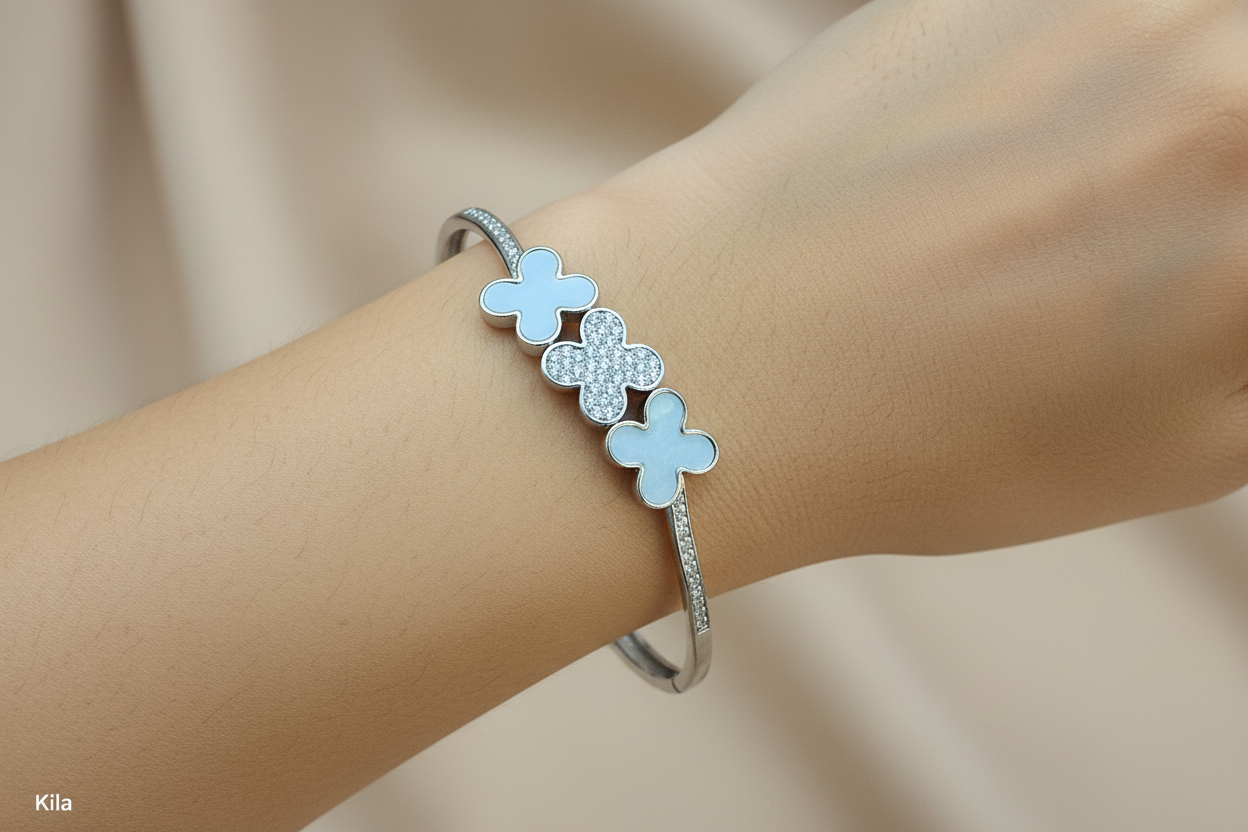 92.5 Silver Minimal Bracelet | Stylish Elegant Design | Everyday Jewellery