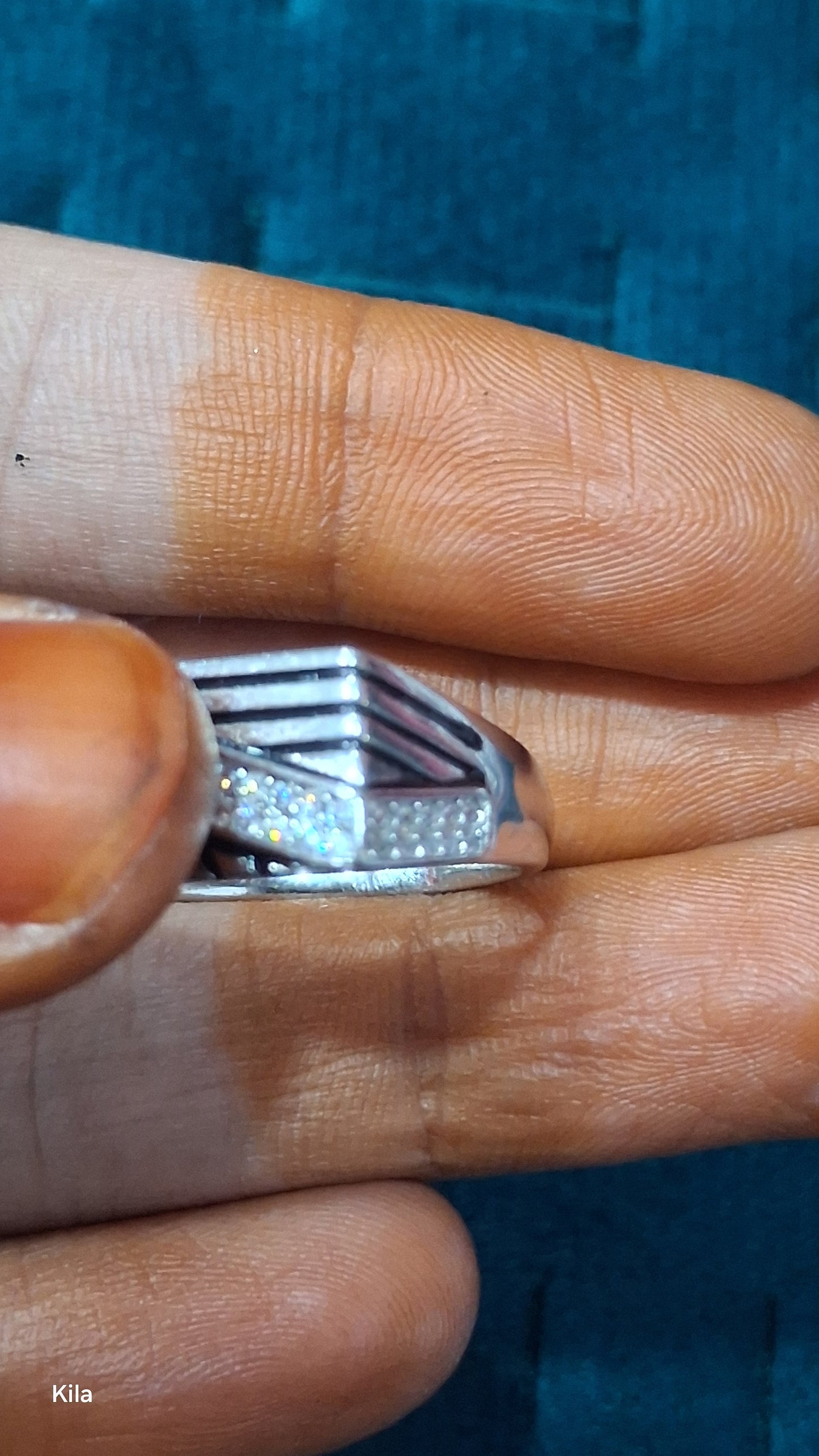 92.5 Silver Men’s Ring Size 23 | Stylish Bold Finish | Elegant Fashion Jewellery
