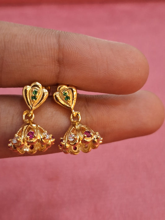 92.5 Silver Multicolor Umbrella Earrings | Stylish Playful Design | Jewellery