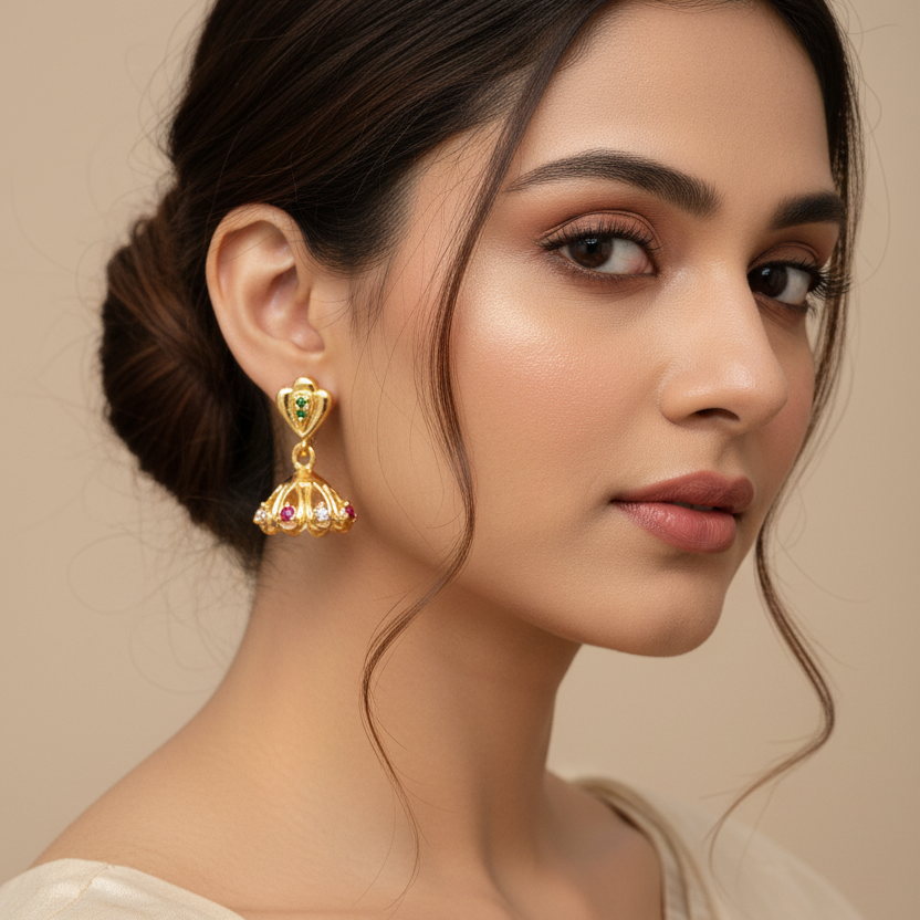 92.5 Silver Multicolor Umbrella Earrings | Stylish Playful Design | Jewellery