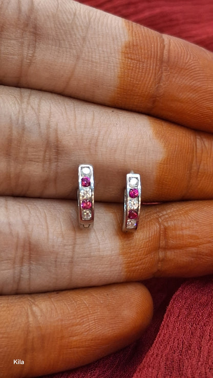 92.5 Silver Bali Earrings | Stylish Modern Design | Elegant Jewellery
